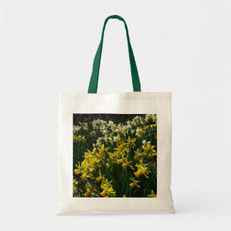 Yellow and White Daffodils Spring Flowers Tote Bag