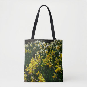 Yellow and White Daffodils Spring Flowers Tote Bag
