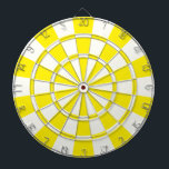 Yellow And White Dartboard<br><div class="desc">Yellow And White Dart Board</div>