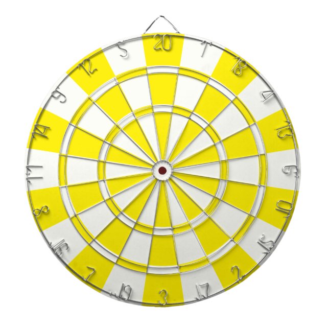 Yellow And White Dartboard (Front)