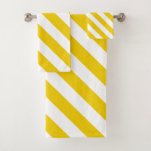 Yellow and White Diagonal Stripes