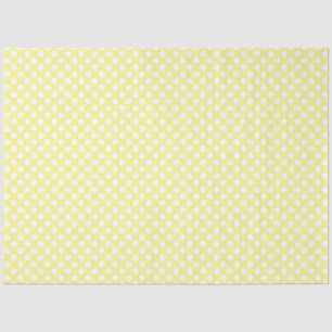 Yellow and White Polka Dot Tissue Paper