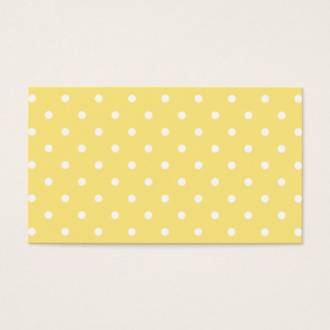 Yellow and White Polka Dots Pattern. (Front)