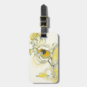 Yellow and White Roses Luggage Tag