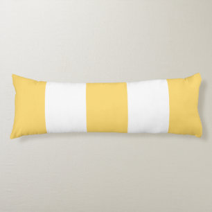 Yellow And White Stripes Body Cushion