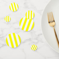 Yellow and White Stripes