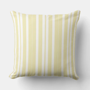 yellow and white stripes cushion