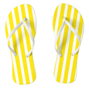Yellow and White Stripes Jandals