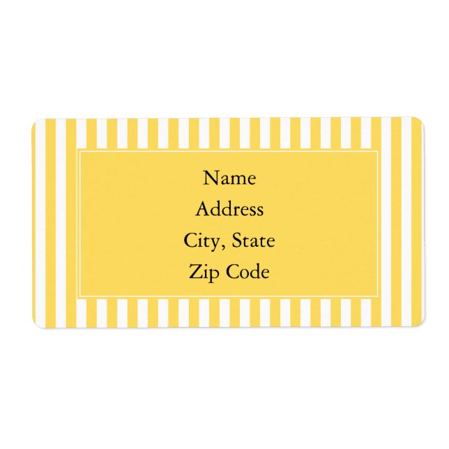 Yellow and White Stripes Pattern (Front)