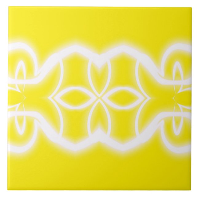 yellow and white sunshine on tile (Front)