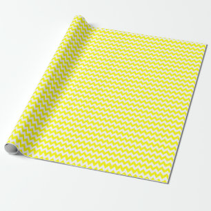 Yellow and White Tiny Zigzag Wrapping Paper
