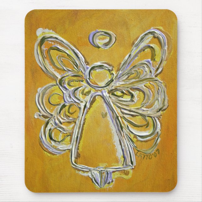 Yellow Angel Mousepad (Front)