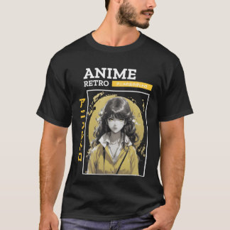 Yellow anime girl retro funny T-Shirt