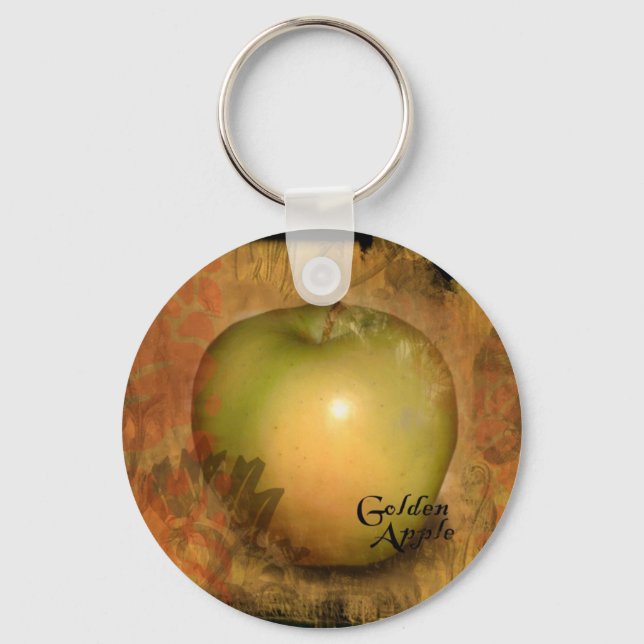 Yellow Apple Key Ring (Front)