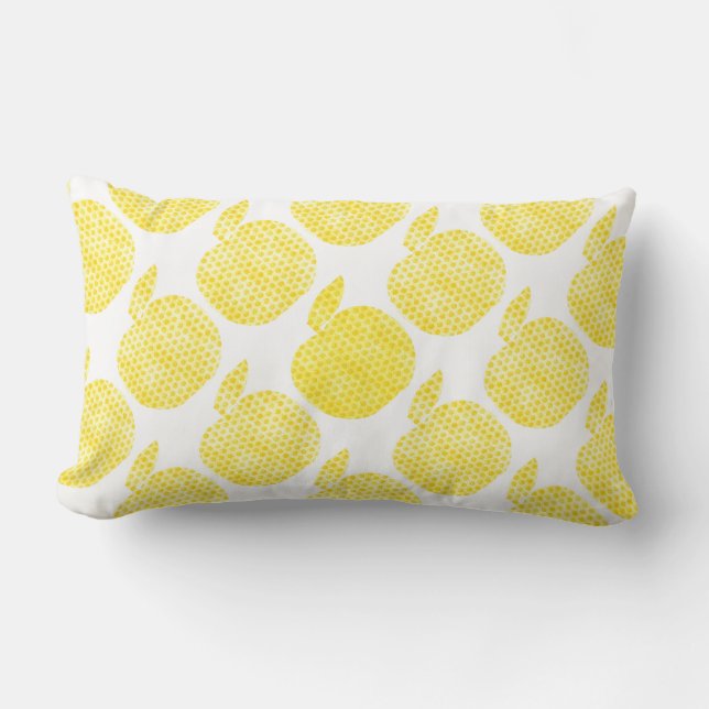 Yellow Apples Lumbar Cushion (Front)