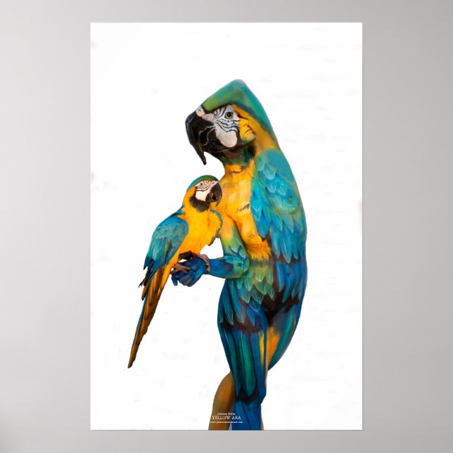 Yellow Ara by Johannes Stötter Poster (Front)