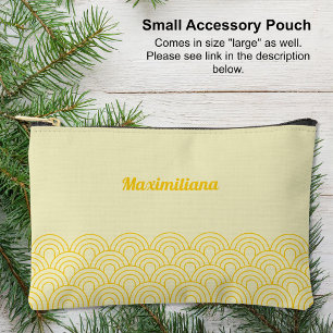 Yellow - Arches Glam Small Accessory Pouch