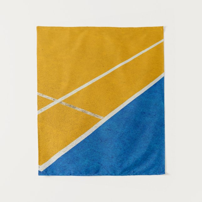 Yellow area rug tapestry (Front)