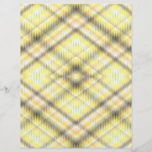 Yellow Argyle Bulk Scrapbook Paper Pages