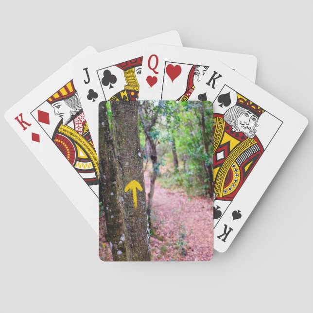 Yellow arrow playing cards (Back)