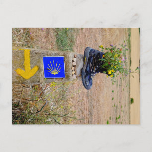 Yellow arrow postcard