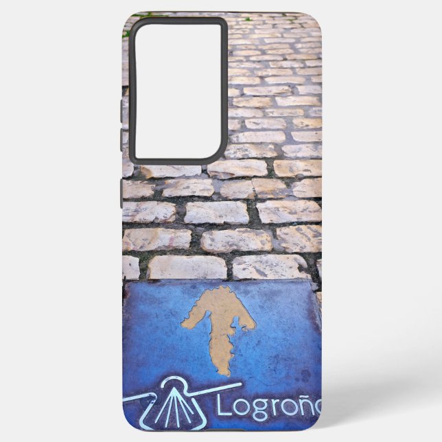 Yellow arrow samsung galaxy s21+ case (Back)