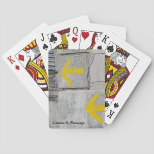 Yellow Arrows Playing Cards