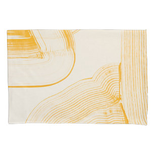 yellow art pillowcase