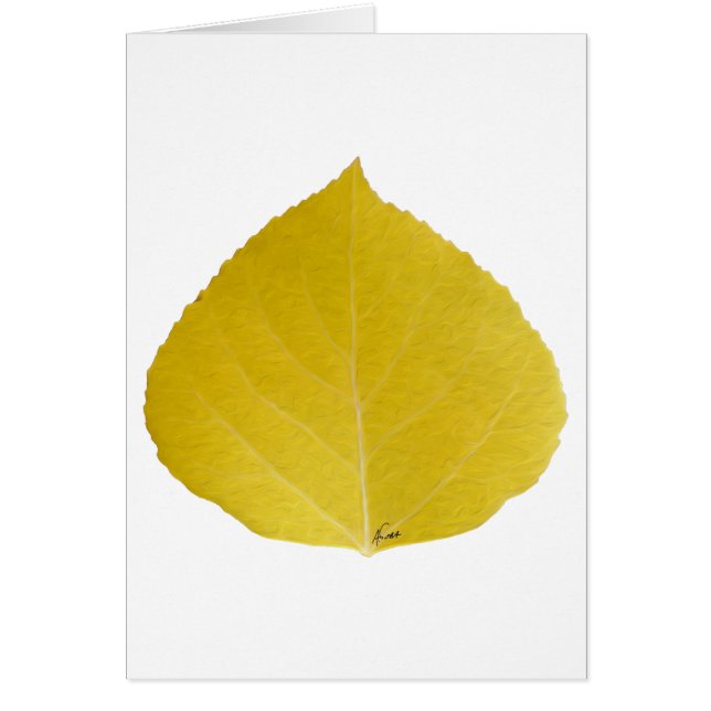 Yellow Aspen Leaf #5 (Front)