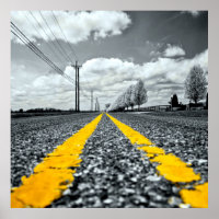 Yellow Asphalt Highway Road Creative Photography