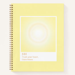 Yellow Aura Swatch Angel Number Notebook