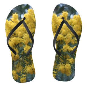 Yellow Australian Wattle Tree, Thongs