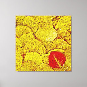 Yellow Autumn #2 - Painting Art Wrapped canvas