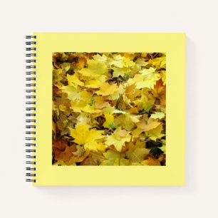 Yellow Autumn Leaves Notebook