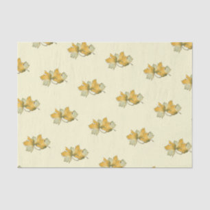 Yellow Autumn Leaves Tissue Paper