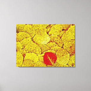 Yellow Autumn - Painting Art Wrapped canvas