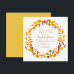 Yellow autumn sweet 16. Fall garden 16th birthday Invitation<br><div class="desc">Yellow fall sweet 16 birthday watercolor invitation. Contact me,  please,  if you need additional items.</div>