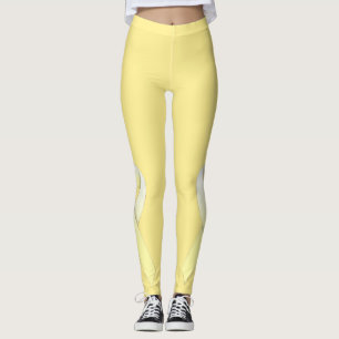 Yellow Awareness Ribbon Design Leggings