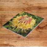 Yellow Azalea Blooms Floral Tile<br><div class="desc">Ceramic tile that features a photo image of funnel shaped,  yellow Azalea blooms with long,  curvy stamens. A lovely,  floral design! Select your tile size. Makes a pretty kitchen trivet!</div>