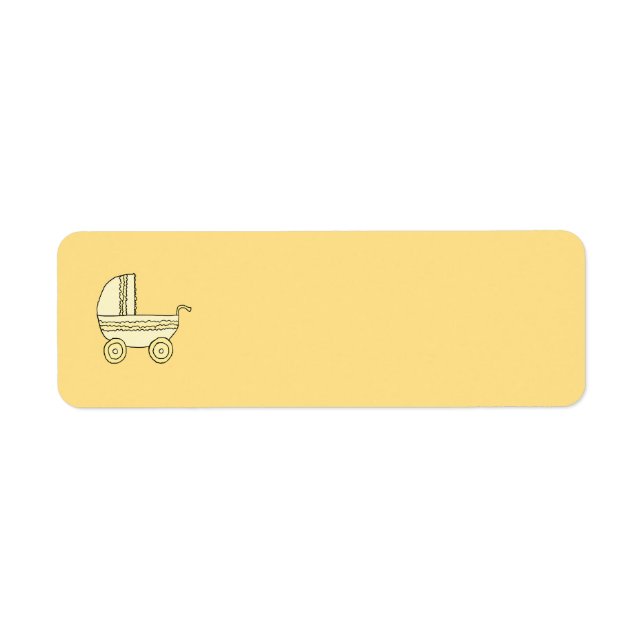Yellow Baby Pram. (Front)