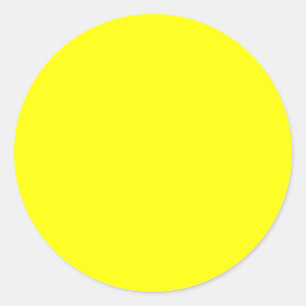 Yellow Background Classic Round Sticker