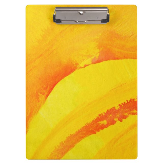 yellow background. watercolor on paper clipboard (Front)