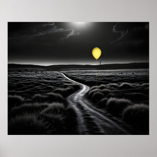 Yellow Balloon Poster