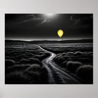 Yellow Balloon Poster