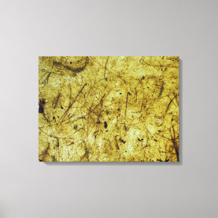 Yellow Banana Paper Wrapped Canvas Print