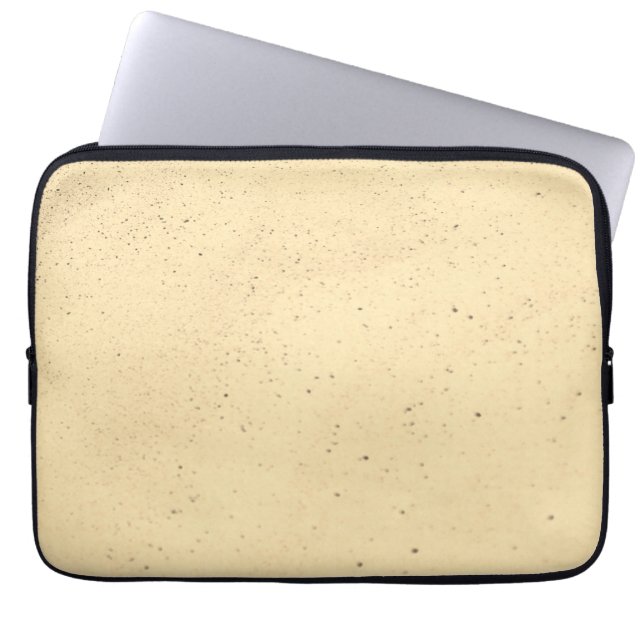 Yellow Banana Sand Laptop Sleeve (Front)