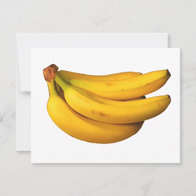 Yellow bananas in a bunch rectangular  card (Front)
