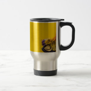 yellow basket travel mug