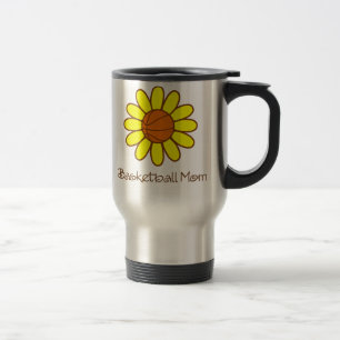Yellow Basketball Mum Travel Mug