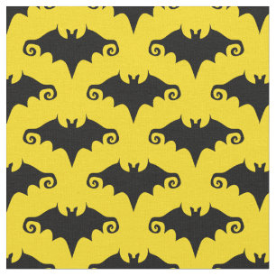 yellow bats fabric